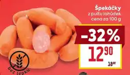 Billa ŠPEKÁČKY nabídka