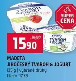 Terno MADETA JIHOČESKÝ TVAROH & JOGURT 135 g vybrané druhy nabídka