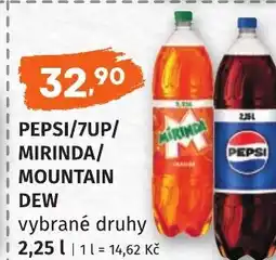 Coop hb Pepsi/7up/ ! mirinda/ mountain i dew nabídka