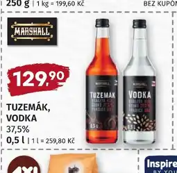 Coop hb Tuzemák, vodka nabídka