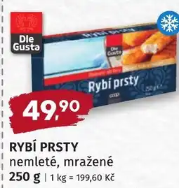 Coop hb Rybí prsty nemleté, mražené nabídka