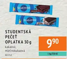 Coop hb Studentská pečeť oplatka nabídka