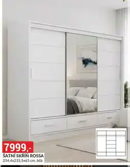 Baumax Šatní skříň rossa , bílá nabídka