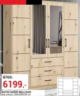 Baumax Šatní skříň belluno nabídka