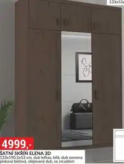 Baumax Šatní skříň elena 3d nabídka