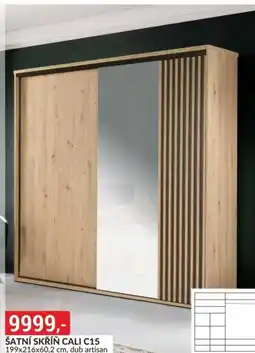 Baumax Šatní skříň cali c15 nabídka