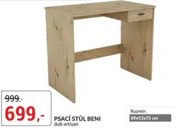 Baumax Psací stůl beni dub artisan nabídka