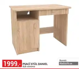 Baumax Psací stůl daniel dub sonoma nabídka