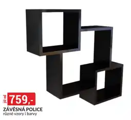 Baumax Závěsná police různé vzory i barvy nabídka