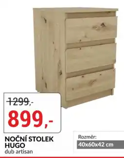 Baumax Noční stolek hugo dub artisan nabídka