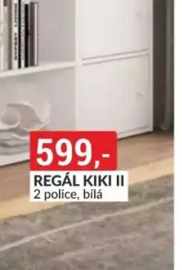 Baumax Regál kiki ii 2 police, bílá nabídka