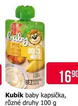 Teta Kubík baby kapsička, různé druhy nabídka