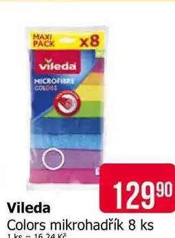 Teta Vileda Microfibre Colors mikrohadřík 8 ks nabídka