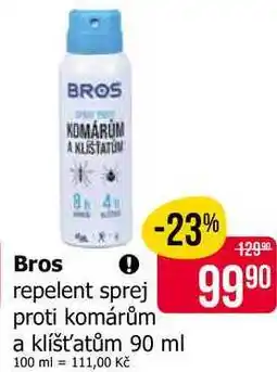 Teta Bros repelent sprej proti komárům a klíšťatům nabídka