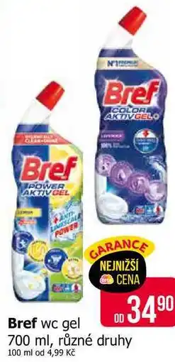 Teta Bref wc gel 700 ml, různé druhy nabídka