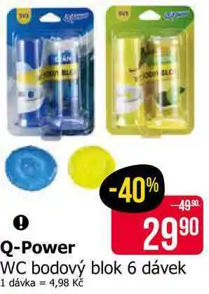 Teta Q-Power WC bodový blok 6 dávek nabídka