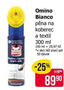 Teta OMINO BIANCO pěna na koberec a textil nabídka