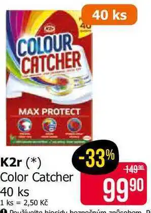 Teta K2r Colour Catcher Prací ubrousky 40 ks nabídka