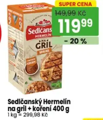 Sedlčanský Hermelín na gril + koření