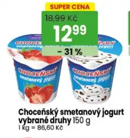 TEMPO Choceňský smetanový jogurt nabídka