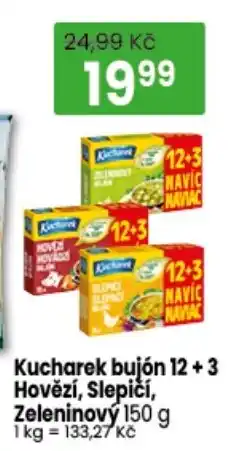 TEMPO Kucharek bujón 12 +3 Hovězí, Slepičí, Zeleninový nabídka