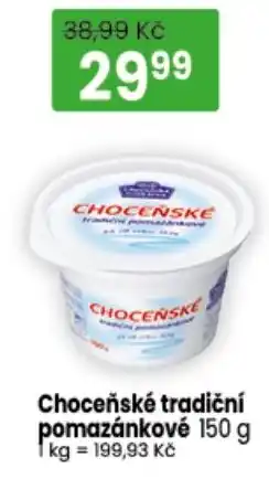 TEMPO Choceňské tradiční pomazánkové nabídka