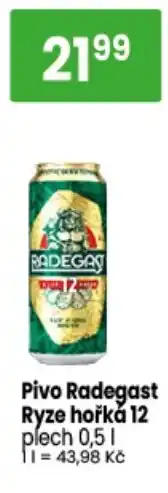 TEMPO Pivo Radegast Ryze hořká 12 nabídka