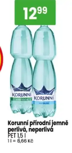 TEMPO Korunní přírodní jemně perlivá, neperlivá nabídka