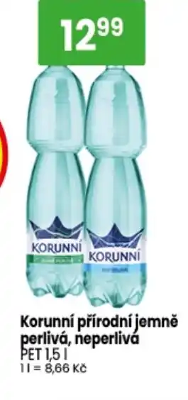 TEMPO Korunní přírodní jemně perlivá, neperlivá nabídka