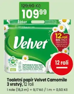 TEMPO Toaletní papír Velvet Camomile nabídka