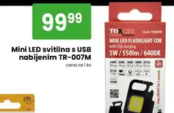 TEMPO Mini LED svítilna s USB nabíjením TR-007M nabídka