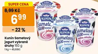 TEMPO Kunín Sametový jogurt nabídka