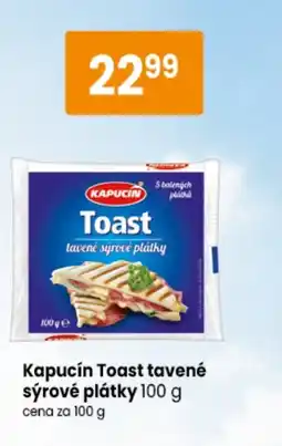 TEMPO Kapucín Toast tavené sýrové plátky nabídka