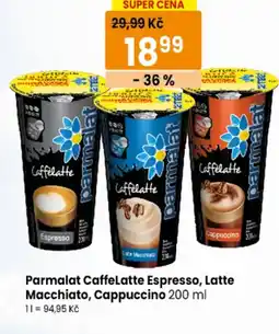 TEMPO Parmalat Caffe Latte Espresso, Latte Macchiato, Cappuccino nabídka