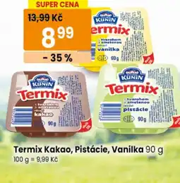 TEMPO Termix Kakao, Pistácie, Vanilka nabídka