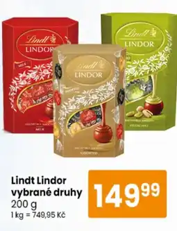 TEMPO Lindt Lindor nabídka