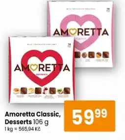 TEMPO Amoretta Classic, Desserts nabídka