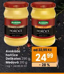 TEMPO Avokádo hořčice Delikates Medová nabídka