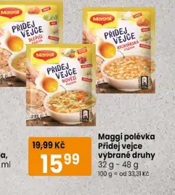 TEMPO Maggi polévka Přidej vejce nabídka