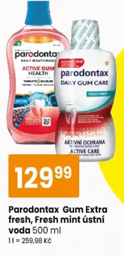 TEMPO Parodontax Gum Extra fresh, Fresh mint ústní voda nabídka