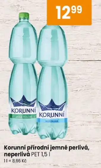 TEMPO Korunní přírodní jemně perlivá, neperlivá nabídka