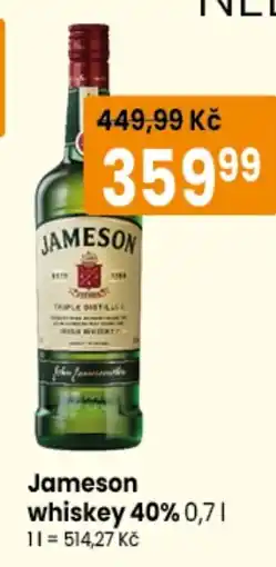 TEMPO Jameson whiskey 40% nabídka