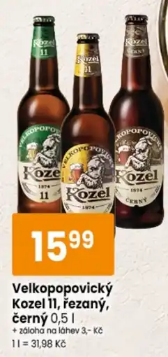 TEMPO Velkopopovický Kozel 11, řezaný, černý nabídka
