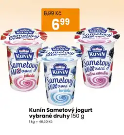 TEMPO Kunín Sametový jogurt nabídka