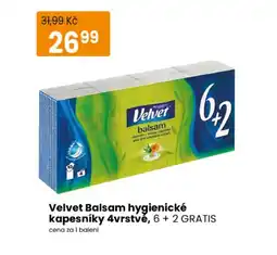 TEMPO Velvet Balsam hygienické kapesníky 4vrstvé nabídka