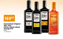 TEMPO Fernet Stock Original 38%, 35%, Citrus, Honey, Blood Orange 27% nabídka