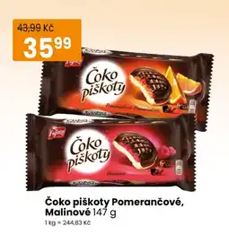 TEMPO Čoko piškoty Pomerančové, Malinové nabídka