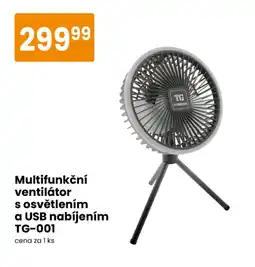 TEMPO Multifunkční ventilátor s osvětlením a USB nabíjením TG-001 nabídka