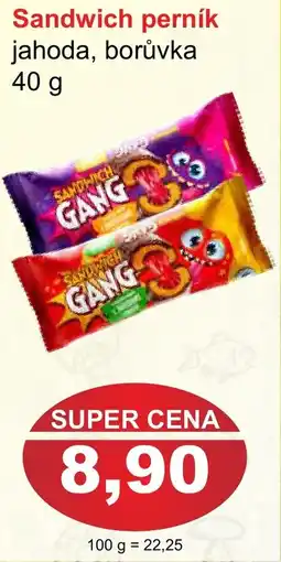 PLUS JIP Sandwich perník jahoda, borůvka nabídka