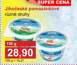 PLUS JIP Jihočeské pomazánkové nabídka